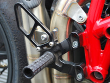 WOODCRAFT Ducati 1198SP (2011) 848 Evo (11-13) Rearset Kit Black w/ GP Shift Pedal (Factory Quick Shifter)
