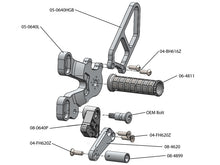 WOODCRAFT Ducati 848 /1098 / 1198 / 848 EVO Rearsets with Shifter