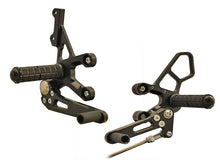 WOODCRAFT Suzuki SV1000 all years Black Complete Rearset with Pedals