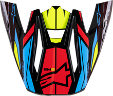 S M5 Visor Action 2 Blk/Ylw Fluo/Brt Rd Glossy