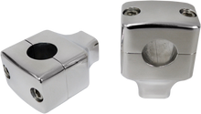 LA CHOPPERS Square Column Risers for 1" Handlebars - 1-1/2" - Chrome LA-7407-01