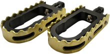 LA CHOPPERS BMX Foot Pegs - Black/Brass LA-7205-02B