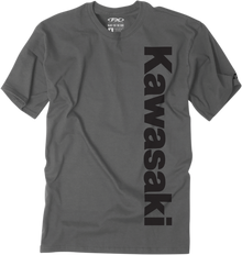 FACTORY EFFEX Kawasaki Vertical T-Shirt - Charcoal Gray - Large 24-87104