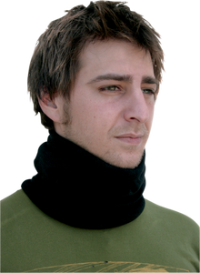 ZAN HEADGEAR Microfleece Neck Gaiter - Black WFMFN114