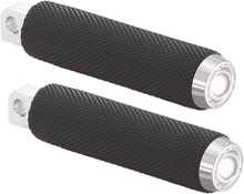ROUGH CRAFTS Foot Pegs - Male Mount - Knurled - Chrome RC-400-001