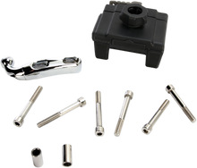CIRO Phone Holder w/o Charger - Brake/Clutch Mount - Chrome 50310