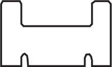 GARLAND Black Replacement Slide - UHMW - Profile 05 - Length 44.00" - Arctic Cat 05-4400-0-16-01