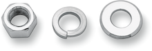 COLONY Nuts with Washers Kit - Front/Axle - Hex - Chrome - '66-'71 Touring 8162-3