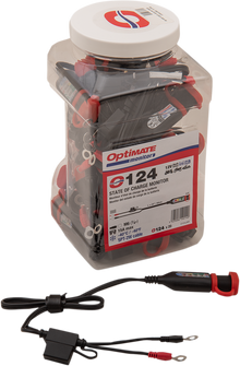 TECMATE Permanent Power Lead with Battery/Charge Status - Jar of 20 O-124JAR