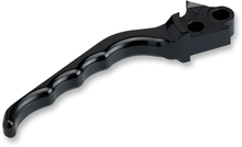 JOKER MACHINE Billet Aluminum Brake Lever - Grooved - Black 03-29BLK