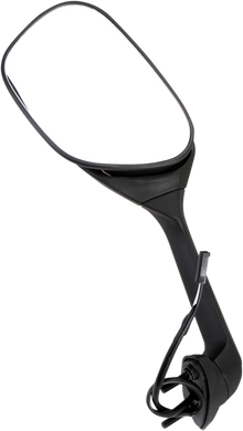 EMGO Mirror - Side View w/Integrated Turn Signals - Oval - Black - Left 20-55262
