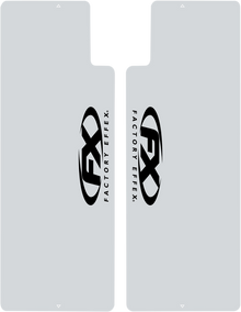 FACTORY EFFEX Fork Shield Decal - Upper - FX - Black 06-38008