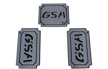 TechSpec Pannier Lid Guards for the BMW R 1200 / 1250 GS Adventure (GSA) (14-24) Combo Pkg, Right, Left and Tail Set - Gray / Black