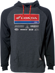 FACTORY EFFEX Honda 21 Racewear Hoodie - Charcoal/Black - 2XL 24-88328