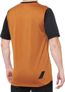 100% Ridecamp Short-Sleeve Jersey - Terracotta/Black - Large 40027-00017