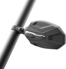 SEIZMIK Mirrors - Photon - Side View - Oval - Black/Silver - 1.875"/2" ROPS - Pair 56-18108