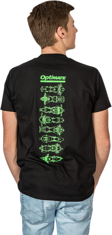 TECMATE Optimate Speed Therapy T-Shirt - Black - Large TA-243BL