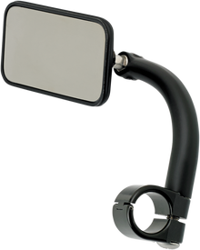 BILTWELL Mirror - Utility - Side View - Rectangle - Clamp-On - Black - 7/8" 6502-278-101