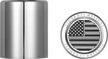 FIGURATI DESIGNS Docking Covers - American Flag - Short - Contrast Cut - Silver FD26-DC-2530-SS