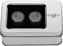 FIGURATI DESIGNS Docking Covers - American Flag - Short - Contrast Cut - Black FD26-DC-2530-BK