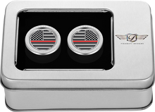 FIGURATI DESIGNS Docking Covers - American Flag - Contrast Cut - Silver FD73-DC-2730-SS