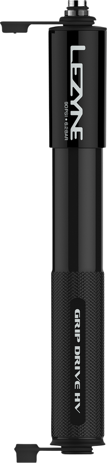 LEZYNE Grip Hand Pump - High-Volume - Black - Medium 1MPGRIPHVV1M04