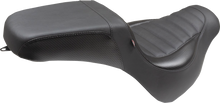 MUSTANG Squareback Seat - Black - Tuck-n-Roll - Fat Bob '18-'23 76005