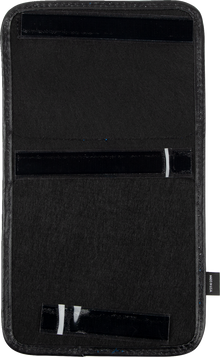 SHOW CHROME Kaliber Dash Pouch - Black with Blue Zipper H44-4ZBLUE