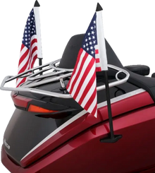 SHOW CHROME Flag Pole - Black - GL 1800 52-974BK