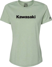 FACTORY EFFEX Women's Kawasaki T-Shirt - Light Heather Green - Small 27-87140
