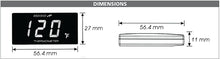 Super Slim Temperature Gauge Blue Display