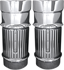 COVINGTONS Fork Leg Bells - Chrome - Dimpled C1114-C