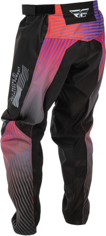 Youth F 16 Pants Black/Red/Purple Sz 18