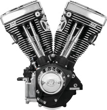 S&S Cycle 84-99 BT V111 Long Block Engine - Wrinkle Black