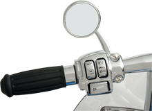 TODD'S CYCLE Mirror - Shooter - Side View - Round - Chrome - Left - Each SML-1