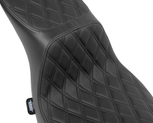 DRAG SPECIALTIES SEATS Predator 2-Up Seat - Vinyl - Double Diamond - Black Stitching - FLSB/FXLRS '18-'24 4688B