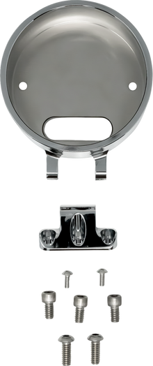 KODLIN USA Round Gauge Bezel - For Ascent Pro Riser - Chrome KUS55140