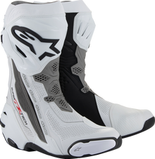 ALPINESTARS Supertech R Vented Boots - White/Gray/Black - US 9 / EU 43 2220121-2024-43