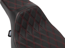 DRAG SPECIALTIES SEATS Extended Reach Predator III Seat - Vinyl - Red Double Diamond Stitch - FLT/FLH '23-'25 4706D