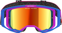 ALPINESTARS GOGGLES Vision 8 Goggle - Corp - Blue/Purple/Orange - Red Mirror Lens 5101625-7286