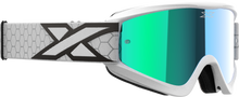 Flat Out Mirror Goggle White/Black Blue Mirror