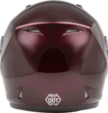Of 17 Open Face Helmet Wine Red Xs