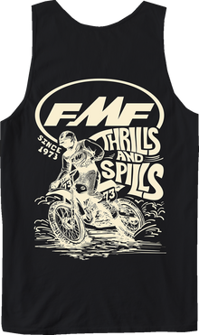 FMF Lean In Tank Top - Black - Medium SU26123900-BLK-M
