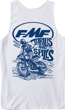 FMF Lean In Tank Top - White - Medium SU26123900-WHT-M