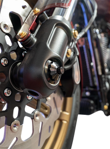 PAUL YAFFE BAGGER NATION Axle Cover Kit - Y-Axle Rod - Front - Standard/12 Point - Black PYO:YTPR-18L-BK