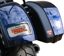 PAUL YAFFE BAGGER NATION Tri-Pod Taillight - Lightning Bolts - Triangle - Satin PYO:TPLK-T-S