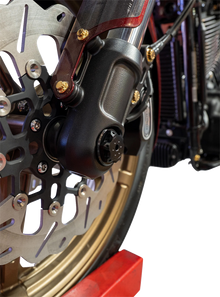 PAUL YAFFE BAGGER NATION Axle Cover Kit - Y-Axle Rod - Front - Standard/Turret - Black PYO:YHTR-18L-BK