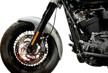 PAUL YAFFE BAGGER NATION Cafe Front Fender - OEM 19" Wheel - With Satin Finish Fork Adapters - HD PYO:CAFE-OEM-M8ST-S