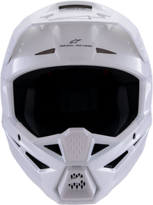 Sm3 Solid Helmet White Glossy Xl