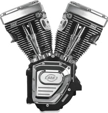 S&S Cycle 99-06 BT T124 Long Block Engine w/ 640 Cams - Wrinkle Black